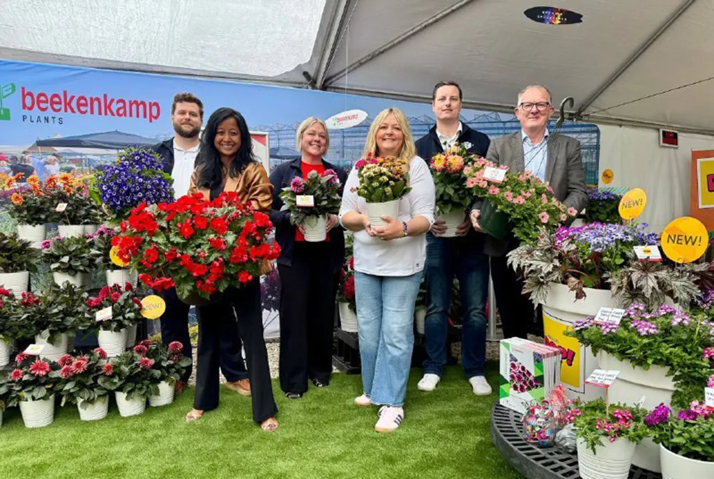 Groepsfoto met collega's van Beekenkamp op California Spring Trials 2025