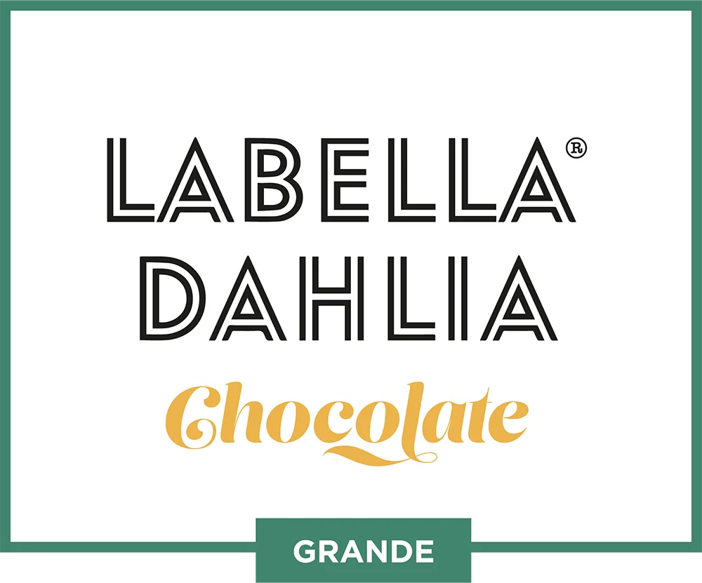 Logo LaBella Dahlia Chocolate.