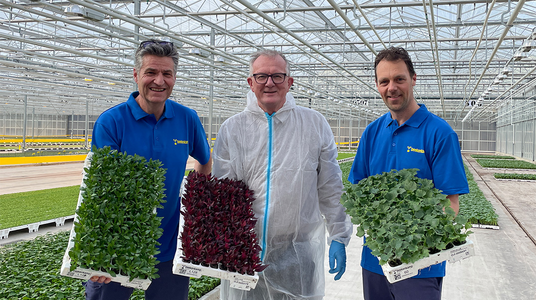 Wilke Goeman, Marc Driessen und Joost van Dijk mit unserem BKX‑Tray